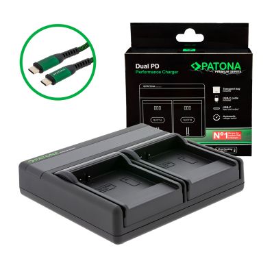 PATONA Premium Dual PD Performance Charger for Samsung IA-BP85ST incl. USB-C input/output — Patona