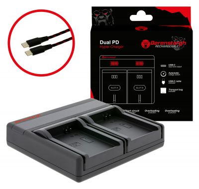 Berenstargh Dual PD Hyper Charger priekš Samsung BP1310 USB-C ieejas/izejas power bankas funkcija — Patona