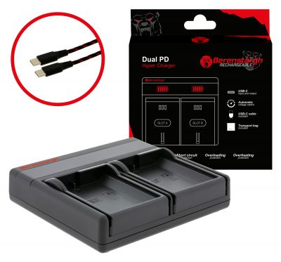 Berenstargh Dual PD Hyper Charger for Nikon EN-EL15 USB-C in/out power bank funkcija — Patona