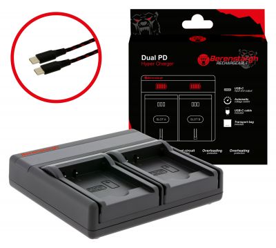 Berenstargh Dual PD Hyper Charger for Panasonic DMW-BCK7 USB-C in/out powerbank funkcija — Patona