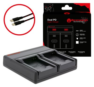 Berenstargh Dual PD Hyper Charger priekš Samsung BP-88A USB-C ieejas/izejas power bankas funkcija — Patona