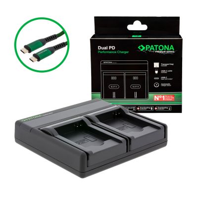 PATONA Premium Dual PD veiktspējas lādētājs Samsung BP-88A, ieskaitot USB-C ieeju/izeju — Patona