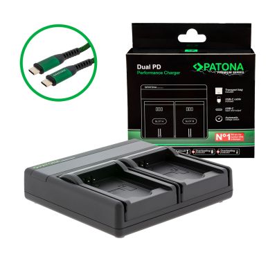 PATONA Premium Dual PD Performance Charger for Samsung BP88B, ieskaitot USB-C ieeju/izeju — Patona