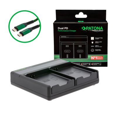 PATONA Premium Dual PD Performance Charger для Samsung EB-F1A2GBU с USB-C входом/выходом — Patona