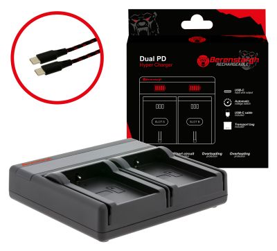 Berenstargh Dual PD Hyper Charger for Garmin P11P15-04-N02 USB-C in/out Power Bank Function — Patona