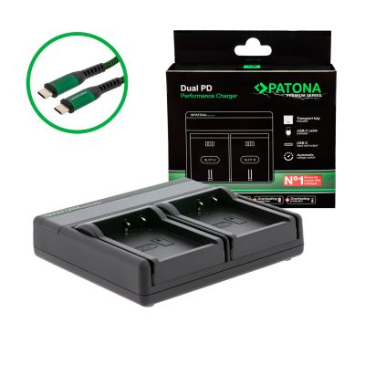 PATONA Premium Dual PD Performance Charger for Kodak LB-070 incl. USB-C input/output — Patona