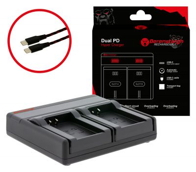 Berenstargh Dual PD Hyper Charger for Nikon EN-EL24 USB-C in/out power bank funkcija — Patona