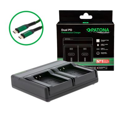 PATONA Premium Dual PD Performance Charger для Nikon EN-EL24 с USB-C входом/выходом — Patona