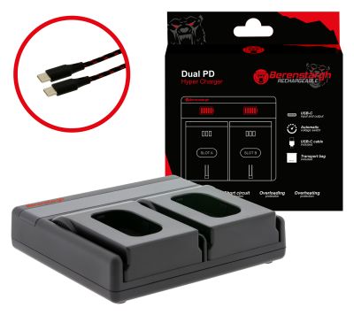 Berenstargh Dual PD Hypercharger для Panasonic DMW-BLJ31 USB-C функция входа/выхода пауэрбанка — Patona