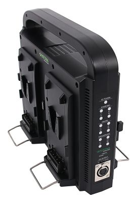 PATONA compact 4-pin slim charger for Sony Red DSLR V-Моunt Аkkuѕ with 4-pin XLR cable — Patona