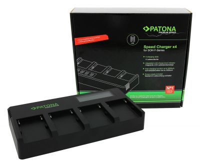 PATONA Premium 4-fassh быстрое зарядное устройство для аккумуляторов серии Sony F. — Patona