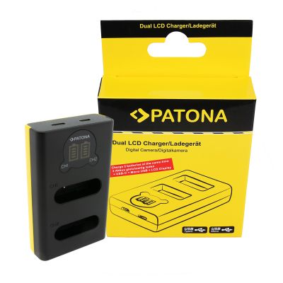PATONA Dual LCD USB Charger for Nikon EN-EL23 Coolpix P600 — Patona