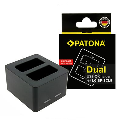 PATONA dubultais lādētājs Leica M10 M10P M10R 24003 BP-SCL5 ar USB-C kabeli — Patona