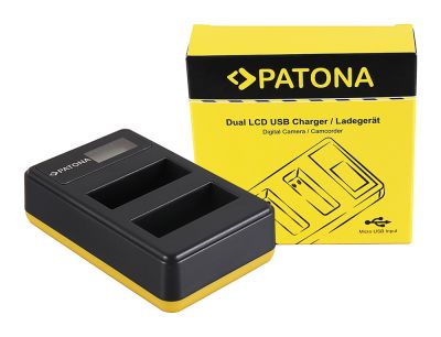 PATONA Dual LCD USB lādētājs Nikon EN-EL14 CoolPix D3100, D3200, D5100, D5200, P7000, P7100, P7700 — Patona
