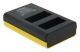 PATONA Dual LCD USB lādētājs Fuji NP-W126 HS30 EXR HS30EXR HS-30EXR HS33 EXR HS33EXR HS-33EXR XPro 1 X-Pro 1