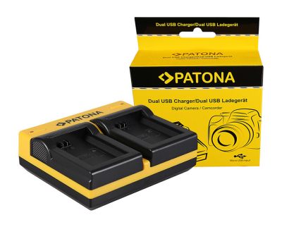 PATONA Dual Charger for Sony NP-FW50 NEX.3 NEX.3C NEX.5 NEX.5A RX1R III DSC-RX1RM3 incl. Micro-USB — Patona