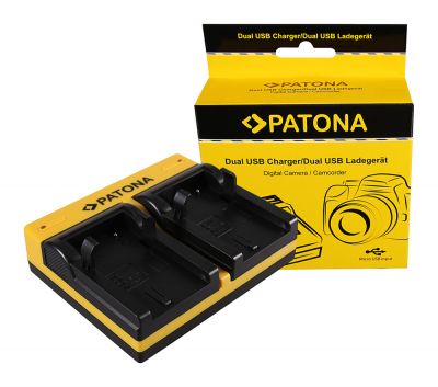 PATONA Dual Charger for Nikon EN-EL1 COOLPIX 775 880 885 995 4300 4500 4800 5000 5400 incl. Micro-U — Patona