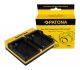 PATONA Dual Charger priekš Nikon EN-EL1 COOLPIX 775 880 885 995 4300 4500 4800 5000 5400 ieskaitot Micro-U