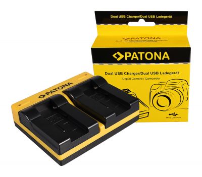 PATONA Dual Charger for Fuji NP-80 RDC RDC1500 RDC-1500 RDC6000 RDC-6000 RDC7 RDC-7 incl. Micro-U — Patona