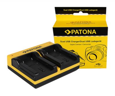 PATONA Dual Charger for JVC BN-VF808U GR-D DRD818 DR-D818 GRD720 GR-D720 GRD720E incl. Micro-USB Ka — Patona