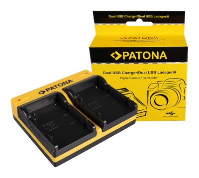 Двойное зарядное устройство PATONA для Samsung SB-P90A SC SC105L SC-105L SCM105 SC-M105 SCM105S включая Micro-USB Ka — Patona