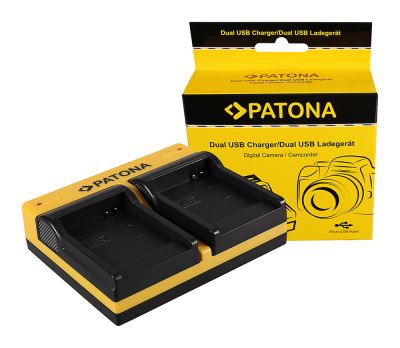 PATONA Dual Charger for Samsung SLB-07A TL100 TL210 TL220 TL225 TL90 SLB-07A PL150 incl. Micro-U — Patona