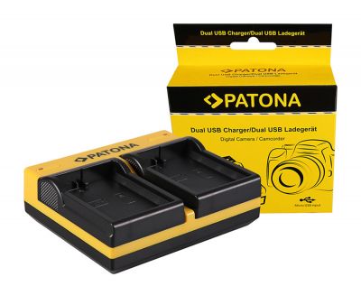 Двойное зарядное устройство PATONA для Nikon EN-EL14 CoolPix D3100 D3200 D5100 D5200 P7000 P7100 P7700 с Micro — Patona