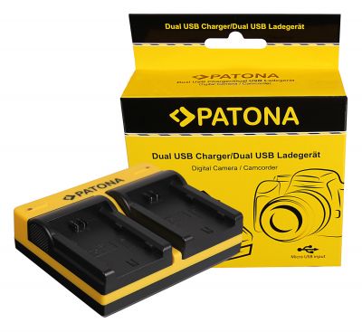 PATONA Dual Charger priekš Fuji NP-W235 Fujifilm XT-4 XT4 — Patona