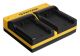 PATONA Dual Charger priekš Fuji NP-W235 Fujifilm XT-4 XT4