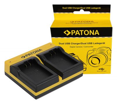 PATONA Dual Charger for Nikon EN-EL25 EN-EL25 Z30 Z50 Z fc ar Micro-USB kabeli — Patona