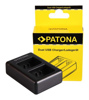 Двойное быстрое зарядное устройство PATONA для Garmin Virb XE GMICP902624 встроенным Micro-USB кабелем — Patona