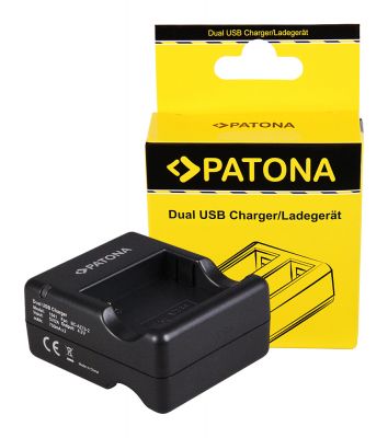 PATONA Dual Fast Charger for Xiaomi Yi AZ13-2 AZ13-1 incl. Micro-USB Cable — Patona