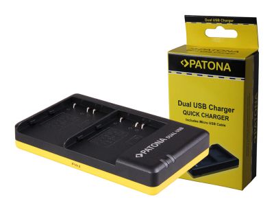 PATONA Dual Fast Charger для Nikon EN-EL3E EN-EL3E с Micro-USB кабелем — Patona