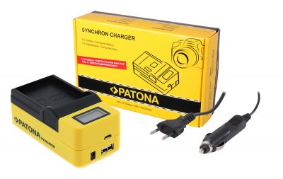 PATONA Synchronous USB Charger for Olympus OM-1 BLX-1 with LCD Display — Patona