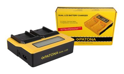 Divkāršs LCD lādētājs Hitachi, Sony NP-FM50NP-FM50, NP-F550, NP-F750, NP-F970 no PATONA — Patona