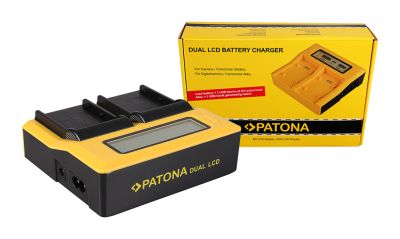 PATONA Dual LCD USB lādētājs Nikon EN-EL3 EN-EL3e FNP-150 BLM5 — Patona