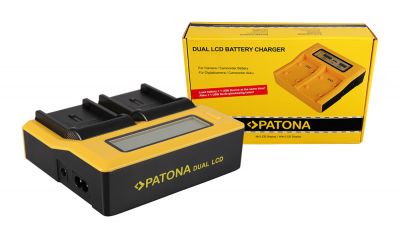 Dual LCD Charger for JVC BN-V408U V416U V428U D D30 D47AC D70K D90K GRD33AC GR-D33AC from PATONA — Patona