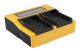 Dual LCD Charger for JVC BN-V408U V416U V428U D D30 D47AC D70K D90K GRD33AC GR-D33AC from PATONA