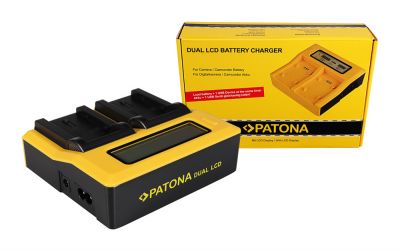 Dual LCD Charger for JVC BN-VF808U VF815U VF823U VF908U GR-D DRD818 DR-D818 GRD720 from PATONA — Patona