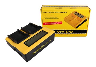 PATONA Dual LCD USB lādētājs Samsung SB-P90A SC SC105L SC-105L SCM105 SC-M105 SCM105S — Patona