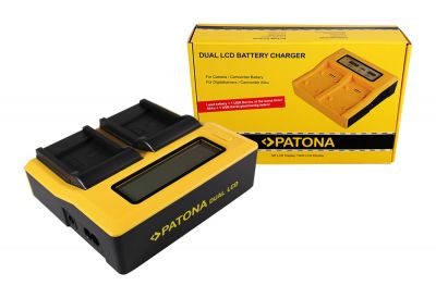 PATONA Dual LCD USB Charger for Samsung SLB-0937 Digimax CL5 L730 L830 NV33 NV4 PL10 — Patona