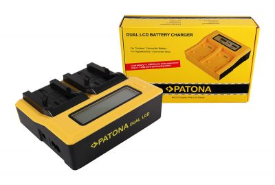 PATONA Dual LCD USB Charger for Kodak Klic-8000 DB-50 Easyshare Z1012 IS Z1085 IS Z1485 IS Z612 — Patona