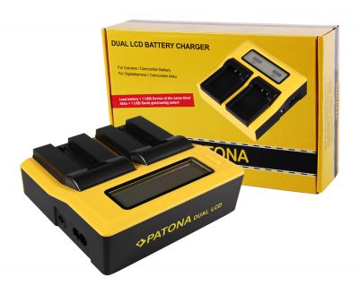 PATONA Dual LCD USB lādētājs Konica Minolta Samsung NP-700 Dimage DGX50K DG-X50-K DGX50R — Patona