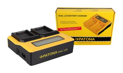 Divkāršs LCD lādētājs Leica DMW-BLC12PP V-Lux 4 DMW-BLC12PP DMW-BLC12PP Panasonic no PATONA — Patona