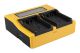 Dual LCD charger for Panasonic VBN130 260 HC HCX920M VBN130 260 HDC HC-X920M from PATONA