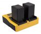 Dual LCD charger for Panasonic VBN130 260 HC HCX920M VBN130 260 HDC HC-X920M from PATONA