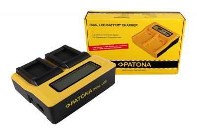 PATONA Dual LCD USB lādētājs Sony NP-BX1 BX BX1 NP-BX1 Cybershot DSC HX300 DSC HX50V DSC RX1 — Patona
