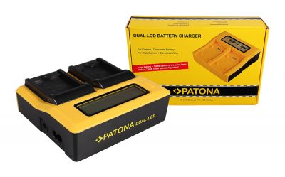 PATONA Dual LCD USB lādētājs Samsung BP88B MV900 MV900F — Patona