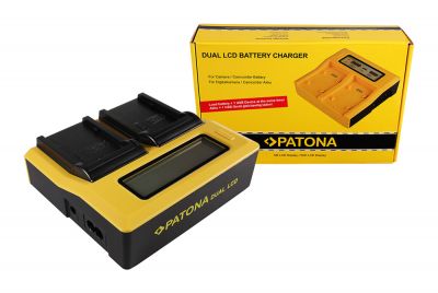 Dual LCD charger for Panasonic VW-VBD26 VBD58 VBD78 PIXPRO AGAC8EJ AG-AC8EJ AjHPX270 from PATONA — Patona