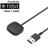 FitBit Versa 3, Versa 4, Sense, Sense 2 USB uzlādēs adapteris (lādētājs)   ― DELTAMOBILE